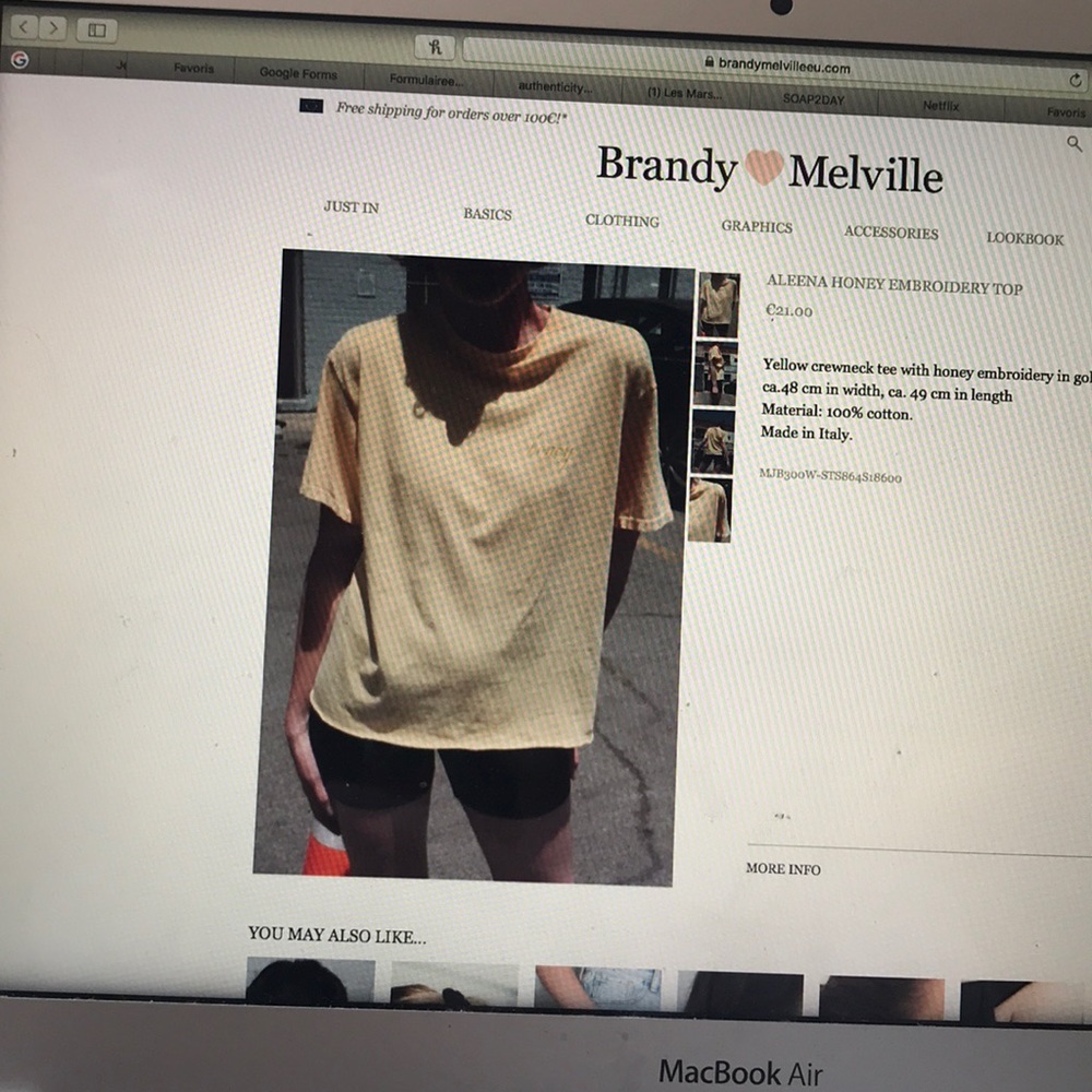 T-shirt honey Brandy Melville - Picture 5 of 5